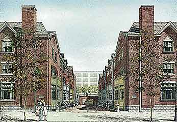 Street view of Greenwich Mews development